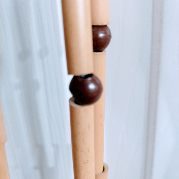 Vintage 70's Bamboo Wood Curtain Door Tiki  Bar Decor 35” x 70” Boho Hippie Hips - Picture 5 of 17